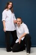 Oversized skjorte, skjortekrage, lange ermer, unisex