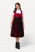 Dirndl, pitsiesiliina, kulmikas pääntie, hihaton