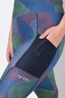 funktionelle 3/4-skileggings, hurtigtørrende genbrugsmateriale