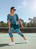 T-shirt de sport oversize. Manches courtes. Matière recyclée