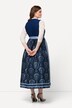 Abito tradizionale Dirndl smanicato con zip e scollo rettangolare