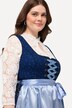 Abito tradizionale Dirndl smanicato con zip e scollo rettangolare