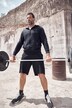 JAY-PI teplákové bermudy, Iron Anvil, kolekce fitness, otevřené okraje, do 7XL
