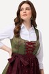 Dirndl, ornamenten, carréhals, mouwloos