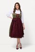 Dirndl, ornamenten, carréhals, mouwloos