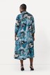Robe Point de Rome à manches 3/4, col chemise - ligne A
