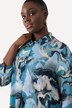 Robe Point de Rome à manches 3/4, col chemise - ligne A