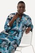 Robe Point de Rome à manches 3/4, col chemise - ligne A