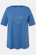 T-Shirt, Pima Cotton, bregne, bådudskæring, korte ærmer