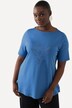 T-Shirt, Pima Cotton, bregne, bådudskæring, korte ærmer