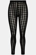 Mesh-leggings, flokktrykk, houndstooth-trykk