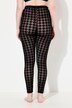 Mesh-leggings, flokktrykk, houndstooth-trykk