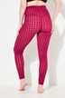Mesh-leggings, flockprint, houndstooth