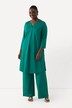 Slinky longshirt, piqué, tuniekhalslijn, 3/4-mouwen