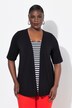 Two-in-One-Shirt, striber, rund hals, korte ærmer
