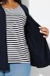 Two-in-One-Shirt, striber, rund hals, korte ærmer