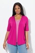 2-in-1 shirt, strepen, ronde hals, halve mouwen