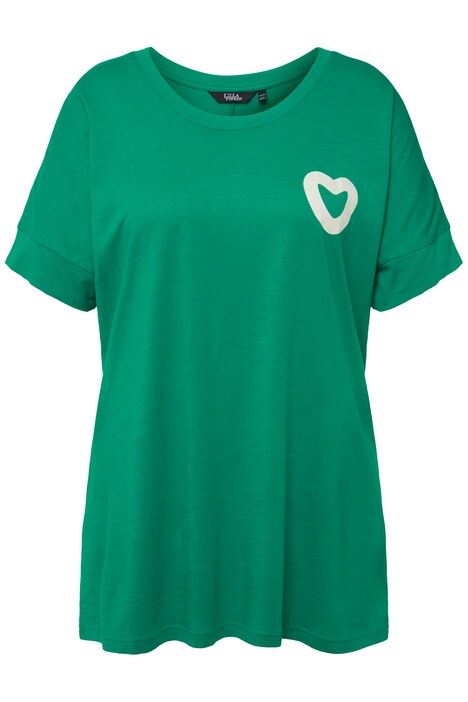 Tričko, LOVE, oversize, kulatý výstřih, krátké rukávy