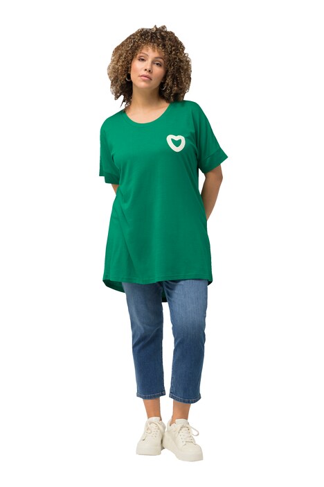 Tričko, LOVE, oversize, kulatý výstřih, krátké rukávy