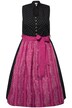 Dirndl, ozdobné knoflíky, stojáček, výstřih do V, bez rukávů