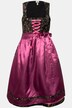 Dirndl, blomster, pailetter, firkantet halsudskæring, ærmeløs