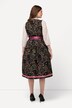Dirndl, blomster, pailetter, firkantet halsudskæring, ærmeløs