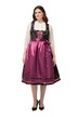 Dirndl, květy, flitry, hranatý výstřih, bez rukávů