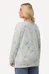 Sweatshirt, batikprint, oversized, rund hals, lange ærmer