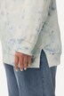 Sweatshirt, batikprint, oversized, rund hals, lange ærmer