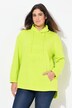 Genser/sweatshirt, 3D-preging, oversized, ståkrage, langermet
