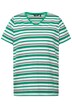Tričko, pruhy, Classic, výstřih do V, krátké rukávy