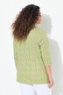 T-shirt, bloemen, A-lijn, decoratieve plooien, ronde hals, 3/4-mouwen