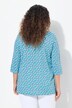 T-shirt, bloemen, A-lijn, decoratieve plooien, ronde hals, 3/4-mouwen