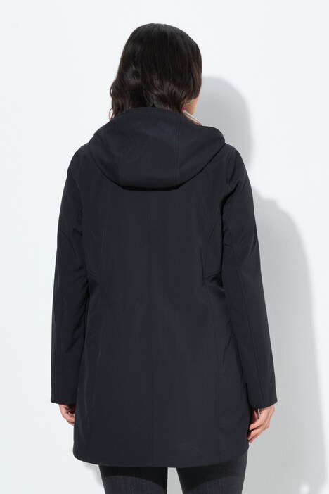 HYPRAR softshell jas, waterafstotend, fleece voering, capuchon