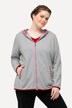 Chaqueta polar de traje tradicional bávaro, capucha, bordado decorativo, manga larga