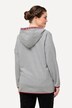 Chaqueta polar de traje tradicional bávaro, capucha, bordado decorativo, manga larga