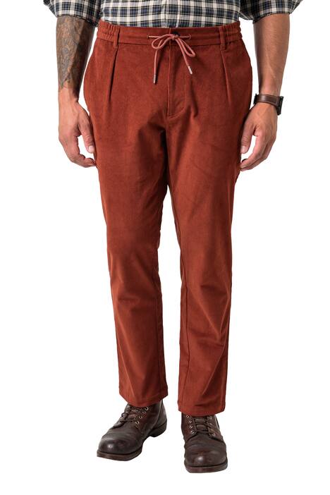 Chino kalhoty JP1880, natahovací, manšestr, do 7XL