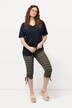 Capri-leggings, faldbånd, elastisk linning, økobomull