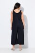 Combinaison en jersey de coton bio, jambe large et couture fantaisie