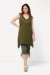 Eco Cotton Pointed Hem Sleeveless Knit Tunic