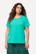 T-shirt à broderie, col rond et manches courtes. Coupe Regular
