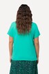 T-shirt à broderie, col rond et manches courtes. Coupe Regular