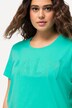 T-shirt à broderie, col rond et manches courtes. Coupe Regular