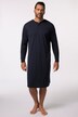 Nachthemd, Langarm, Henley, bis 8 XL