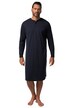 Noční košile, dlouhé rukávy, henley, do 8XL