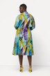 Tropical Print Sleeveless Slinky Dress