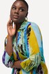 Tropical Print Sleeveless Slinky Dress