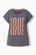 T-shirt oversize, imprimé LOVE. Manches courtes.