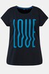T-skjorte, LOVE, oversized, rund hals, halve ermer