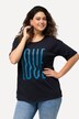 T-skjorte, LOVE, oversized, rund hals, halve ermer